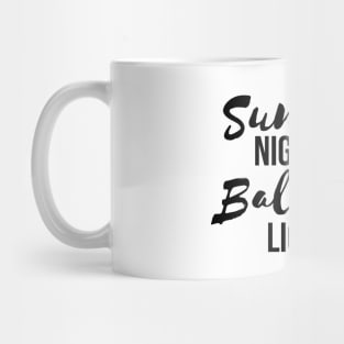 Summer night and ballpark light t-shirt Mug